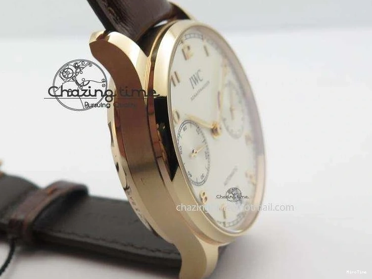 MIROTIME 0128 Fashionable Portuguese Real PR RG IW500701 ZF 1:1 Best Edition On Brown Leather Strap A52010 V 7302